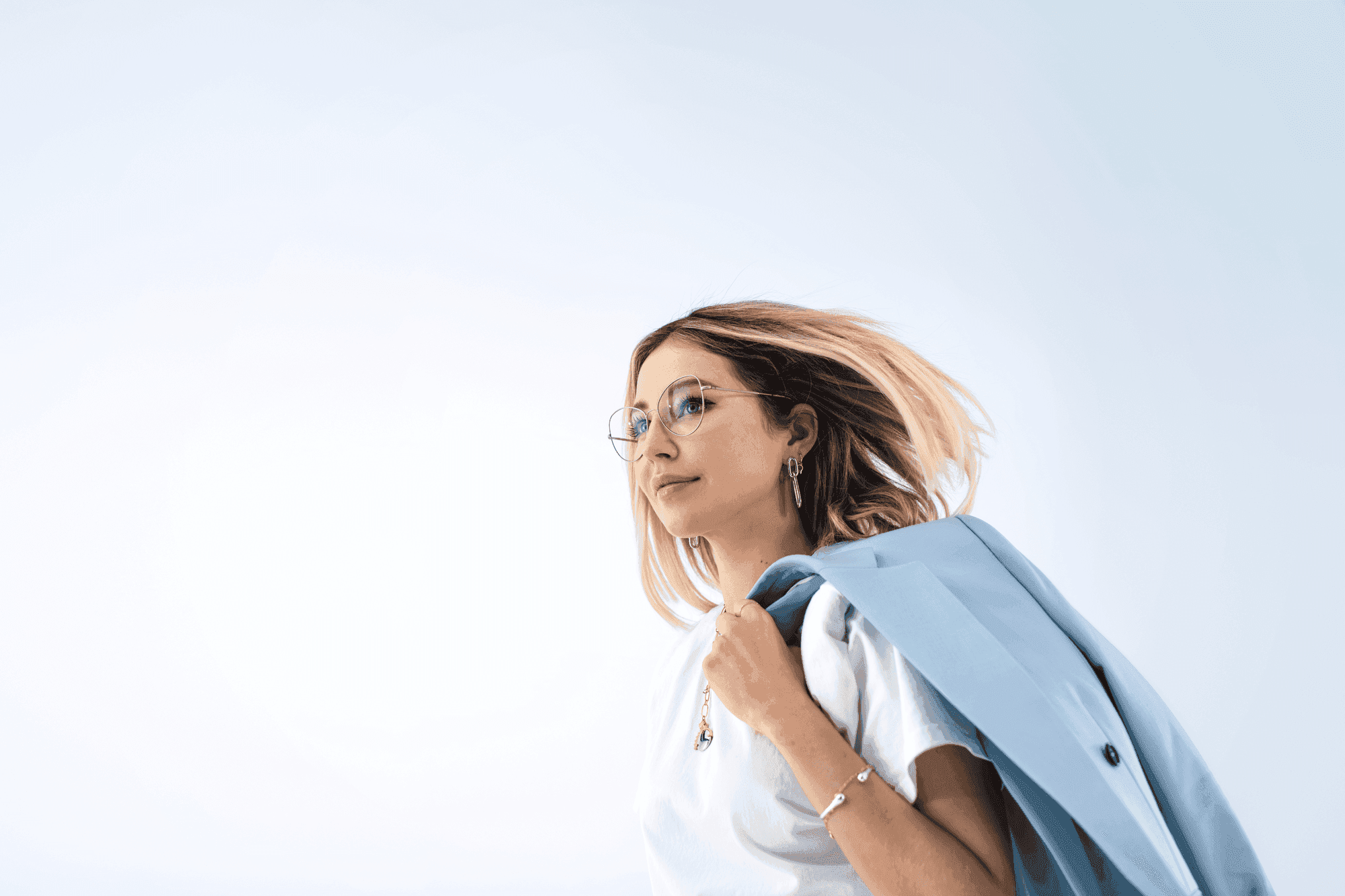 Des lunettes de style choisies avec soin.